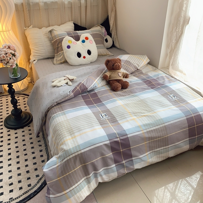 91家纺网 家纺一手货源 找家纺 莱豫家纺 2025春夏新款学生季全棉纯棉印花上下铺三件套学生宿舍三件套 星座