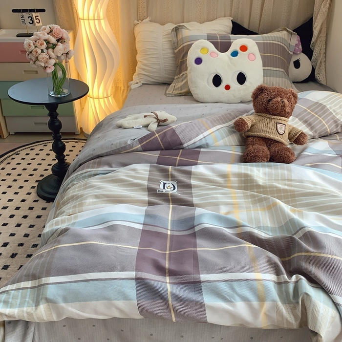 91家纺网 家纺一手货源 找家纺 莱豫家纺 2025春夏新款学生季全棉纯棉印花上下铺三件套学生宿舍三件套 星座