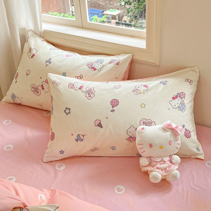 91家纺网 家纺一手货源 找家纺 博雅 2025新款全棉三丽鸥全棉四件套-小版 美美KT