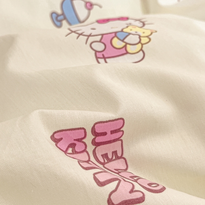 91家纺网 家纺一手货源 找家纺 博雅 2025新款全棉三丽鸥全棉四件套-小版 美美KT