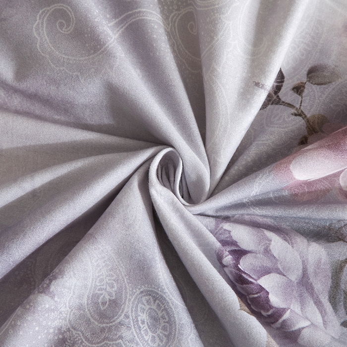 91家纺网 家纺一手货源 找家纺 金纱玉纺家纺 2025韩版数码印花加厚100%棉四件套 镜中花-彐