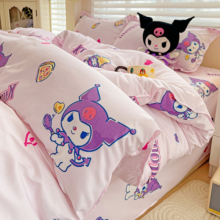 91家纺网 家纺一手货源 找家纺 （总）布可家纺 2025新款小清新时尚印花水洗磨毛四件套