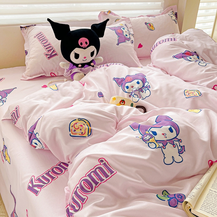 91家纺网 家纺一手货源 找家纺 （总）布可家纺 2025新款小清新时尚印花水洗磨毛四件套