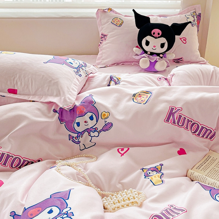 91家纺网 家纺一手货源 找家纺 （总）布可家纺 2025新款小清新时尚印花水洗磨毛四件套