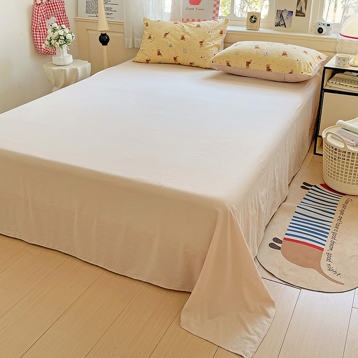 91家纺网 家纺一手货源 找家纺 布可家纺 2025新款水洗棉时尚印花四件套 小狗总动员