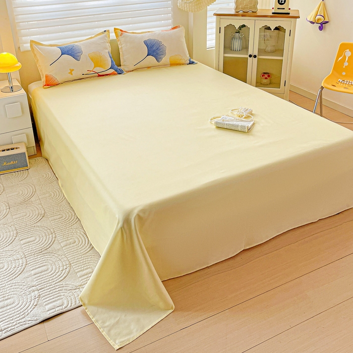 91家纺网 家纺一手货源 找家纺 布可家纺 2025新款水洗磨毛时尚印花四件套 叶之秋