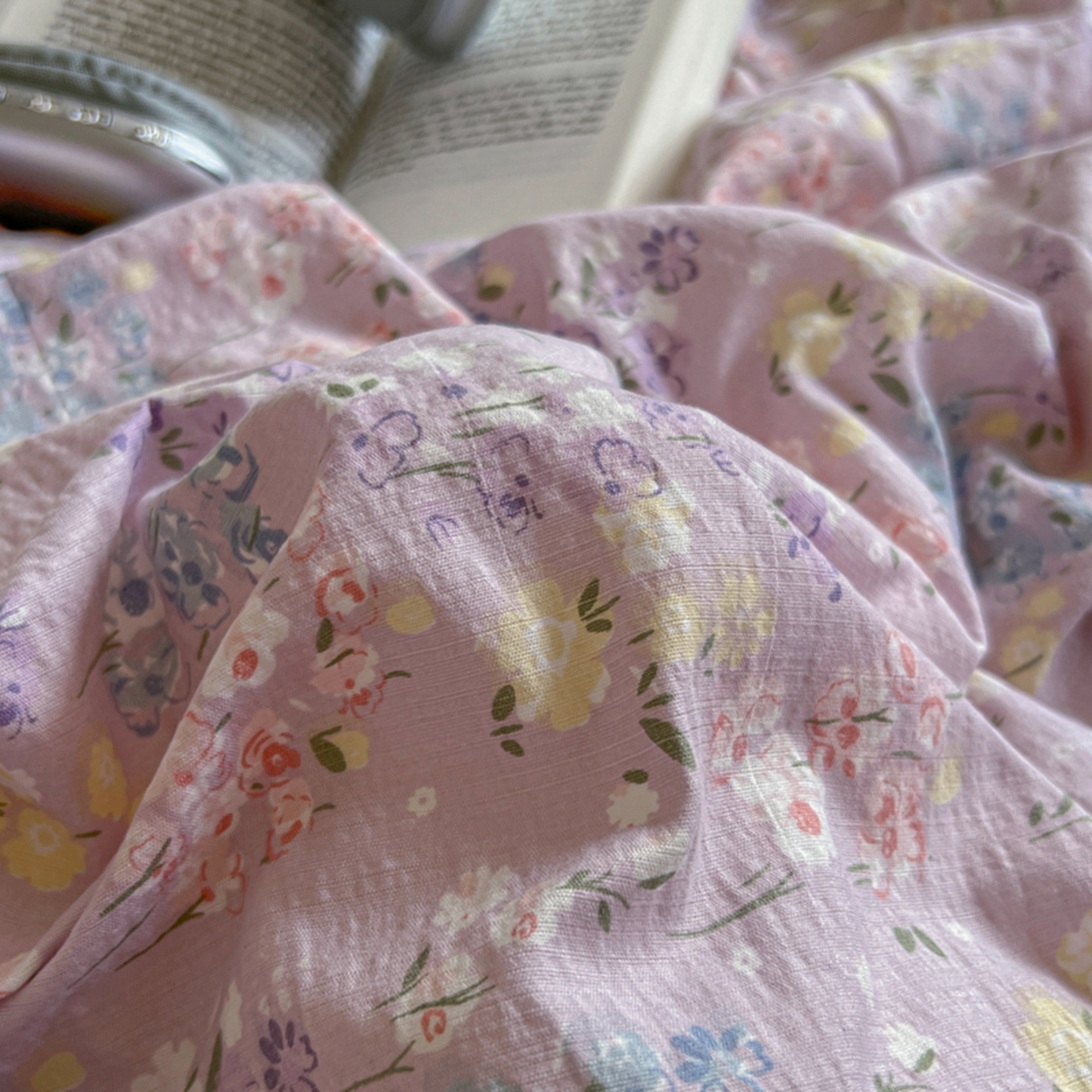 91家纺网 家纺一手货源 找家纺 妖妖家纺 2025新款云感双层纱四件套 春藤语