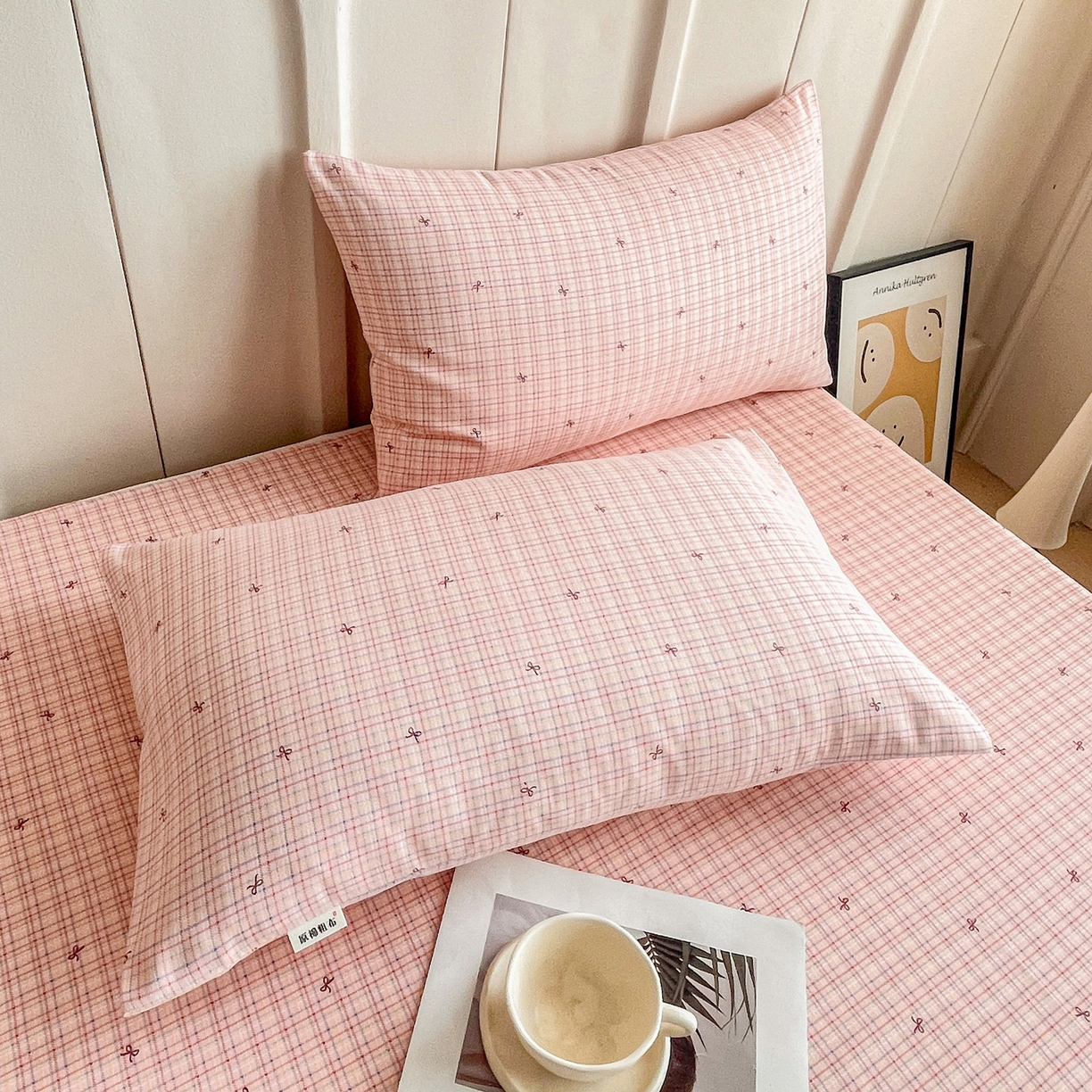 91家纺网 家纺一手货源 找家纺 首爱家纺2025新款工艺款老粗布床单(量大从优) 彩蝶