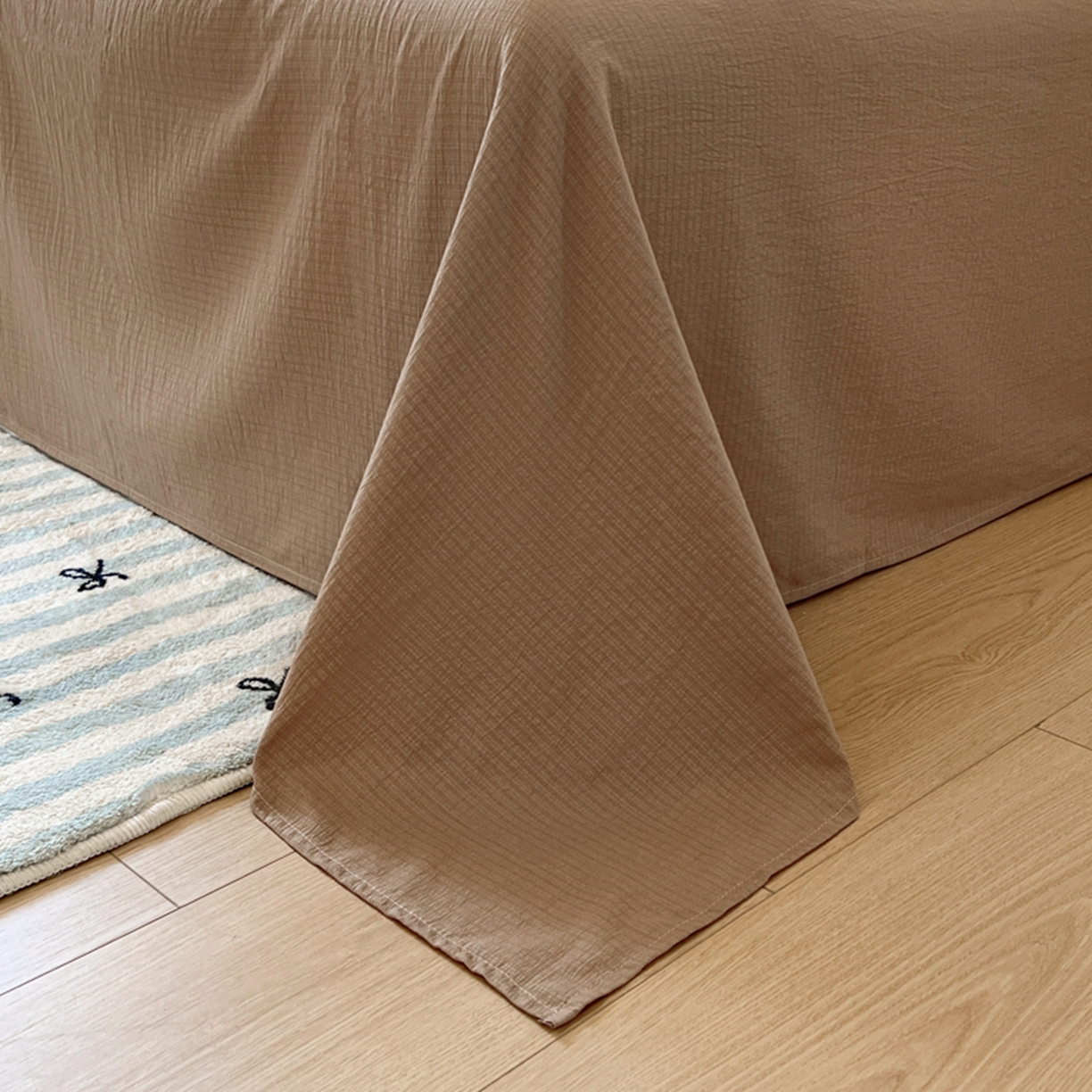 91家纺网 家纺一手货源 找家纺 妖妖家纺 2025新款云感双层纱四件套 花间语