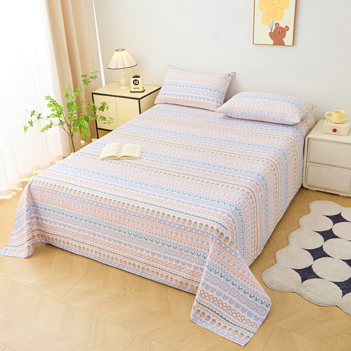 91家纺网 家纺一手货源 找家纺 首爱家纺2025新款工艺款老粗布床单(量大从优) 草莓情