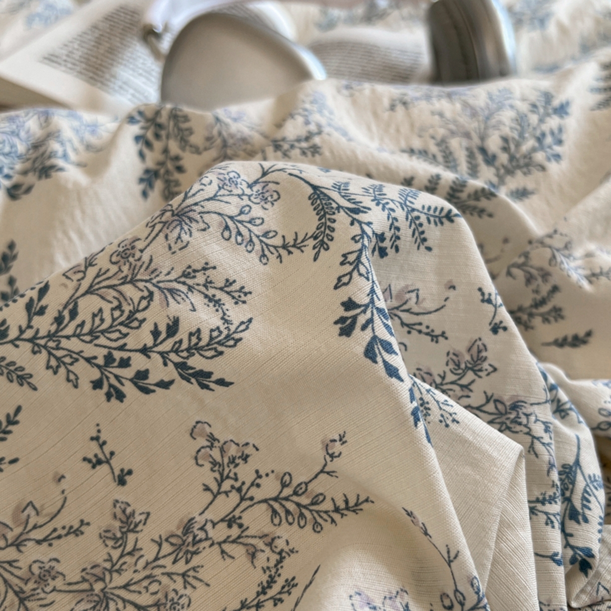 91家纺网 家纺一手货源 找家纺 妖妖家纺 2025新款云感双层纱四件套 兰亭叙