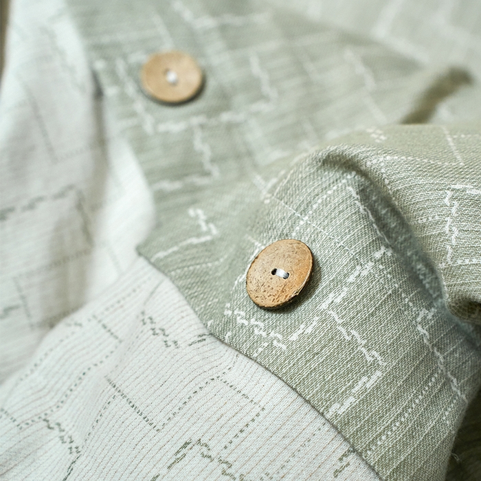 91家纺网 家纺一手货源 找家纺 春皖家纺 2025新款棉麻大提花文艺风四件套 时空-绿