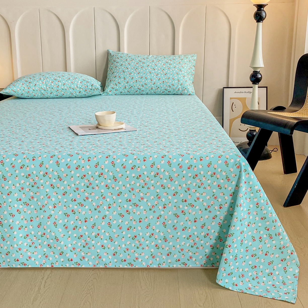 91家纺网 家纺一手货源 找家纺 棉乐町家居2025新款工艺款老粗布床单(量大从优) 春雨