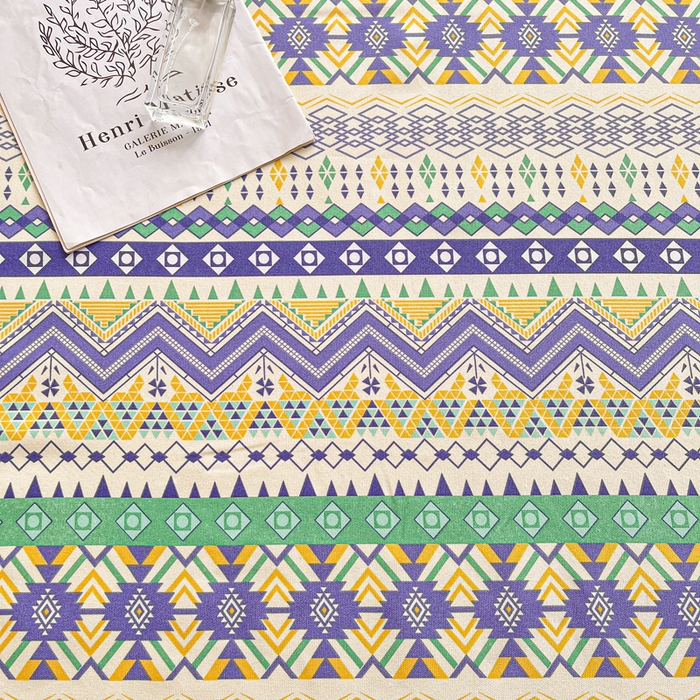 91家纺网 家纺一手货源 找家纺 棉乐町家居2025新款工艺款老粗布床单(量大从优) 米蓝条