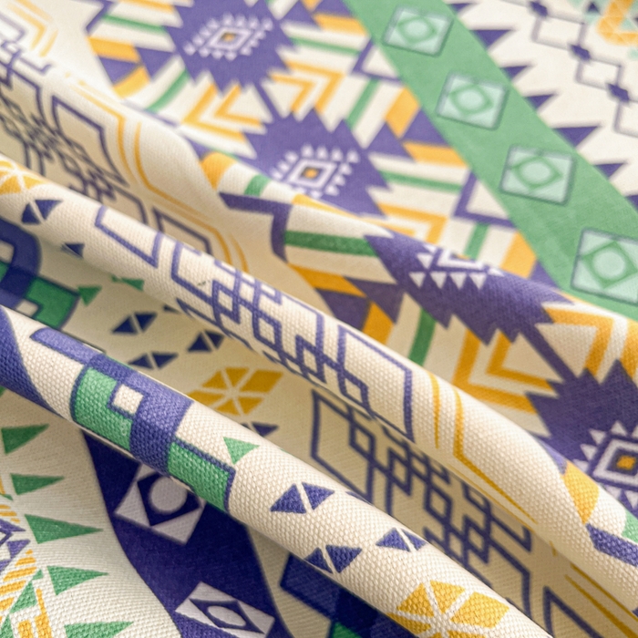 91家纺网 家纺一手货源 找家纺 棉乐町家居2025新款工艺款老粗布床单(量大从优) 米蓝条