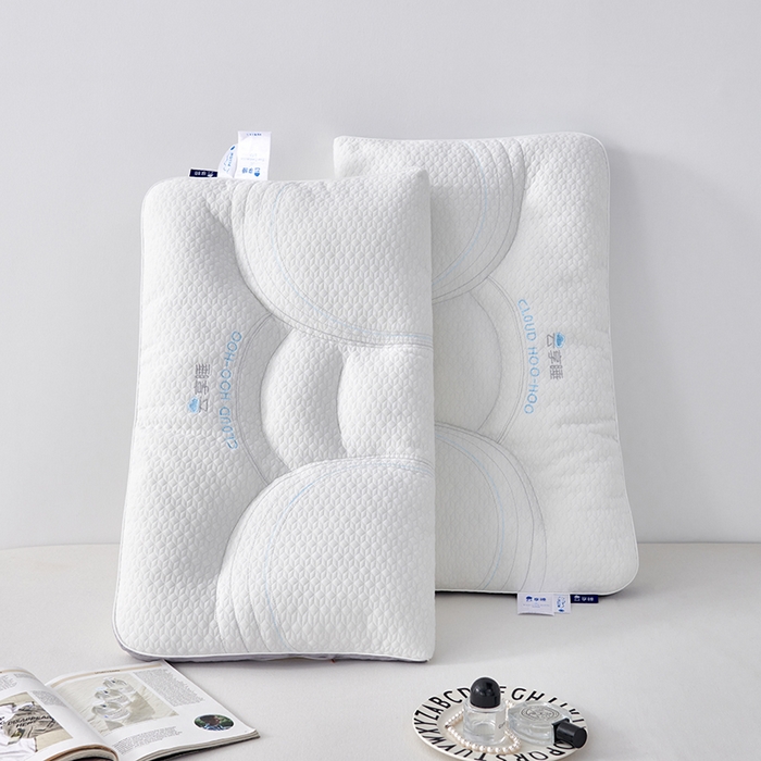 91家纺网 家纺一手货源 找家纺 （总）蝶飞舞 2025新款针织云端享睡枕头枕芯分区护颈椎助睡眠枕芯