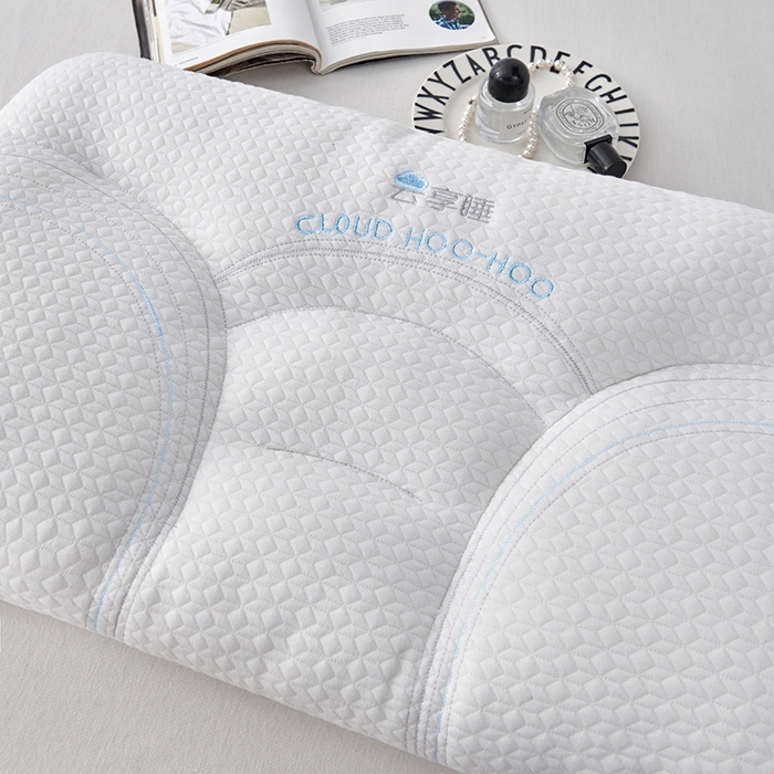 91家纺网 家纺一手货源 找家纺 （总）蝶飞舞 2025新款针织云端享睡枕头枕芯分区护颈椎助睡眠枕芯