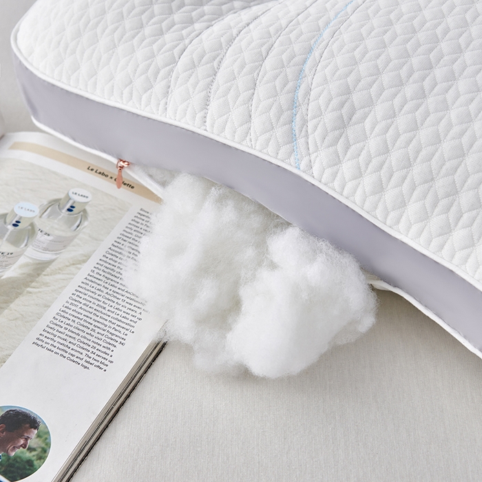 91家纺网 家纺一手货源 找家纺 （总）蝶飞舞 2025新款针织云端享睡枕头枕芯分区护颈椎助睡眠枕芯