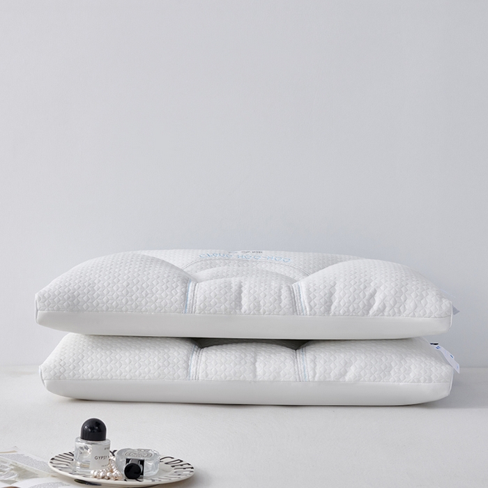 91家纺网 家纺一手货源 找家纺 蝶飞舞 2025新款针织云端享睡枕头枕芯分区护颈椎助睡眠枕芯 蓝色 48*74cm