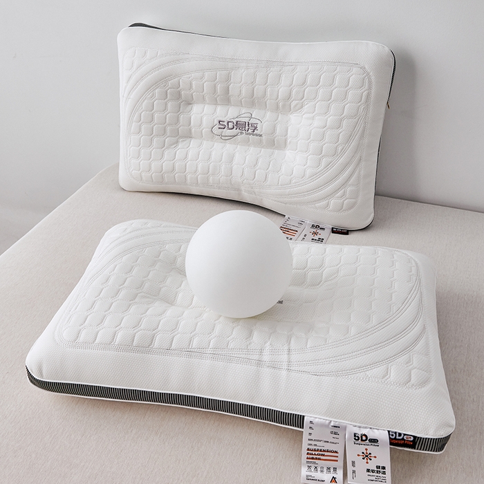 91家纺网 家纺一手货源 找家纺 （总）蝶飞舞 2025新款5D悬浮酒店护颈助眠枕头枕芯高档按摩枕