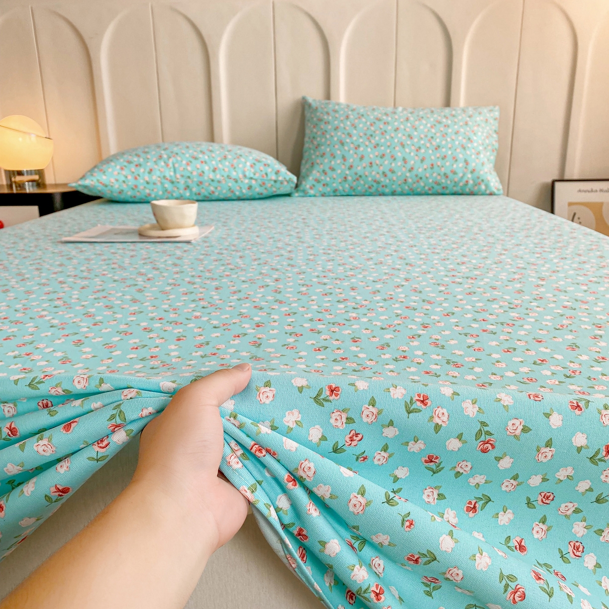 91家纺网 家纺一手货源 找家纺 金泰莱2025新款工艺款老粗布床单(量大从优) 春雨