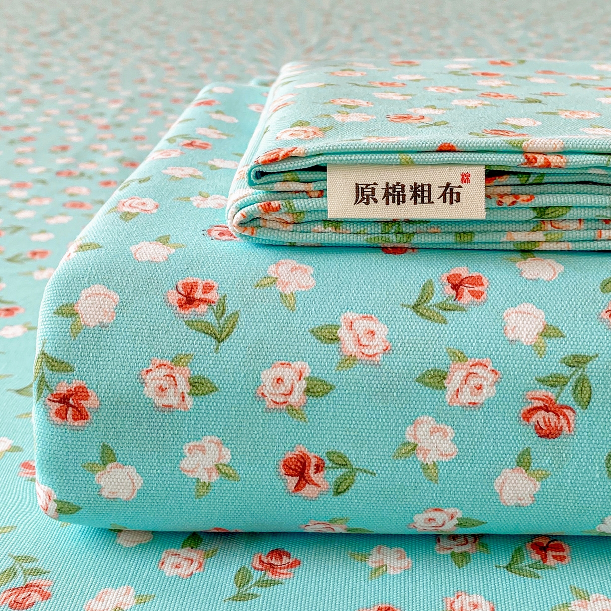 金泰莱2025新款工艺款老粗布床单(量大从优) 春雨