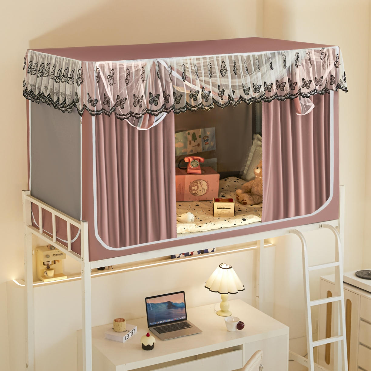 91家纺网 家纺一手货源 找家纺 （总）爱上家居 2025新款学生蚊帐花边款