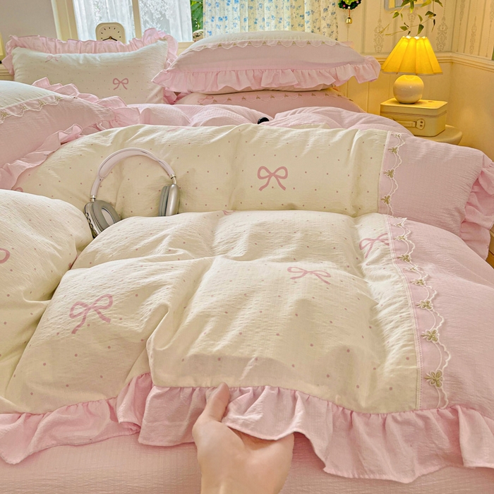 91家纺网 家纺一手货源 找家纺 （总）娜娜 2025新款云感双层纱四件套