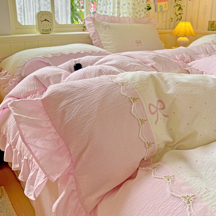 91家纺网 家纺一手货源 找家纺 （总）娜娜 2025新款云感双层纱四件套