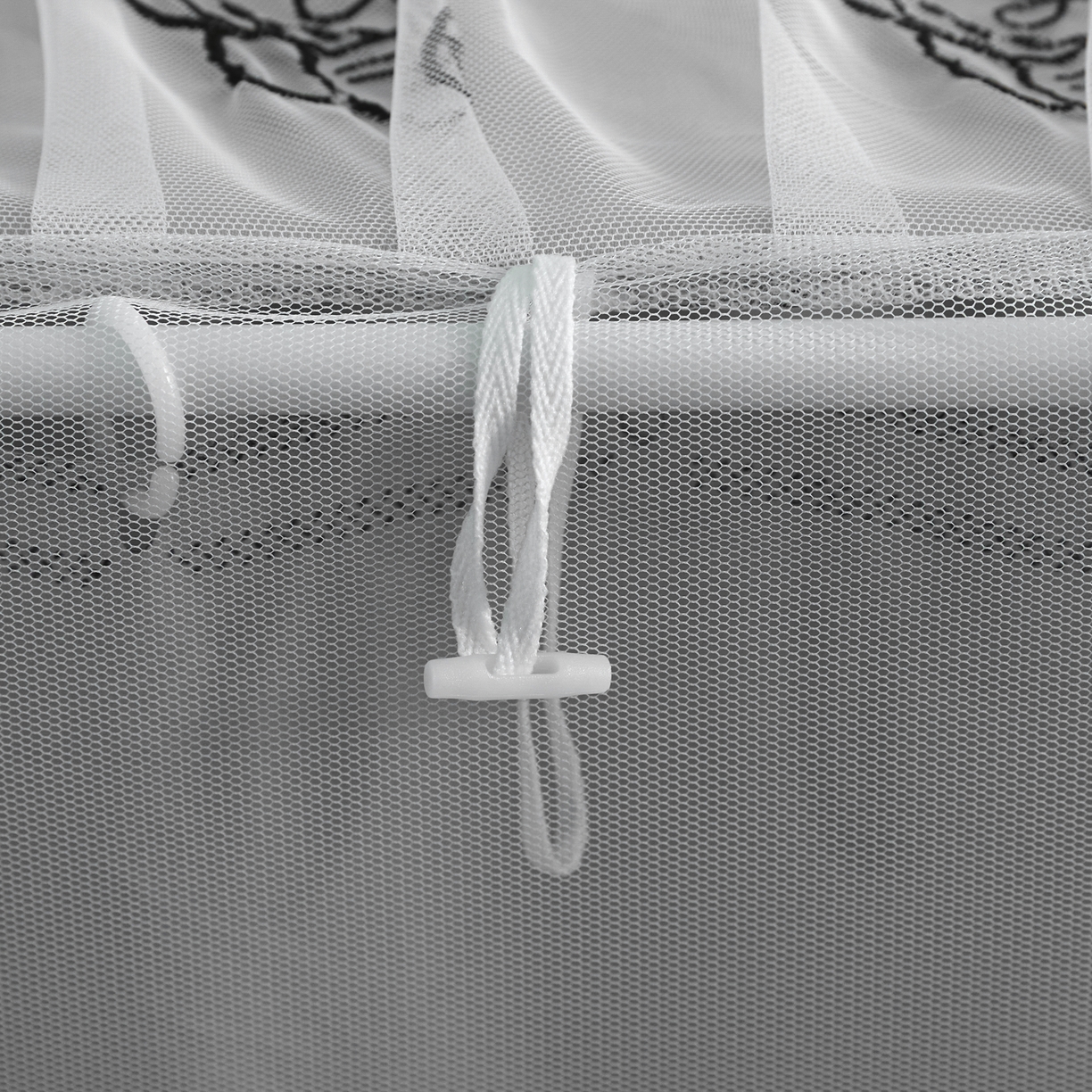 91家纺网 家纺一手货源 找家纺 爱上家居 2025新款学生蚊帐花边款 灰色