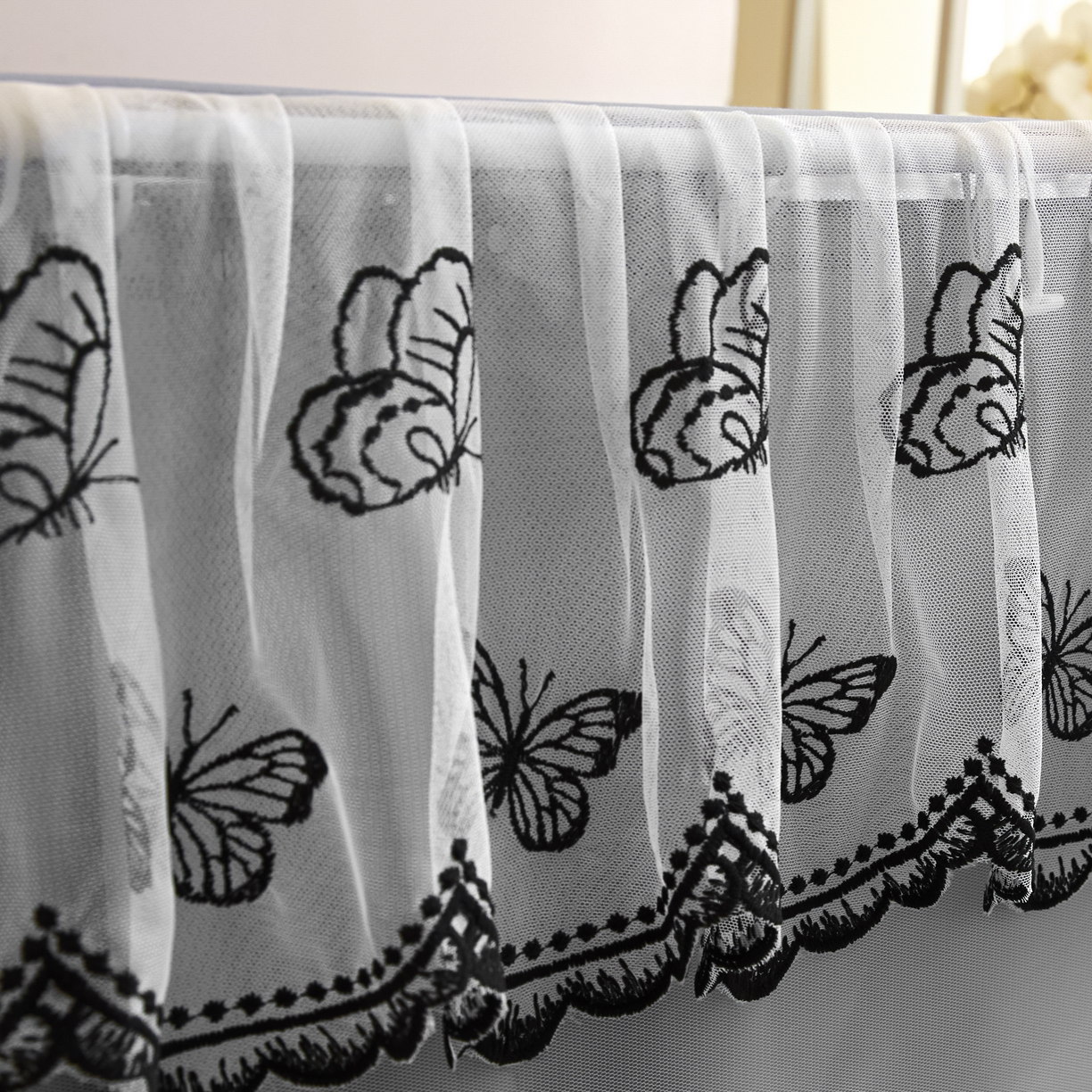 91家纺网 家纺一手货源 找家纺 爱上家居 2025新款学生蚊帐花边款 灰色