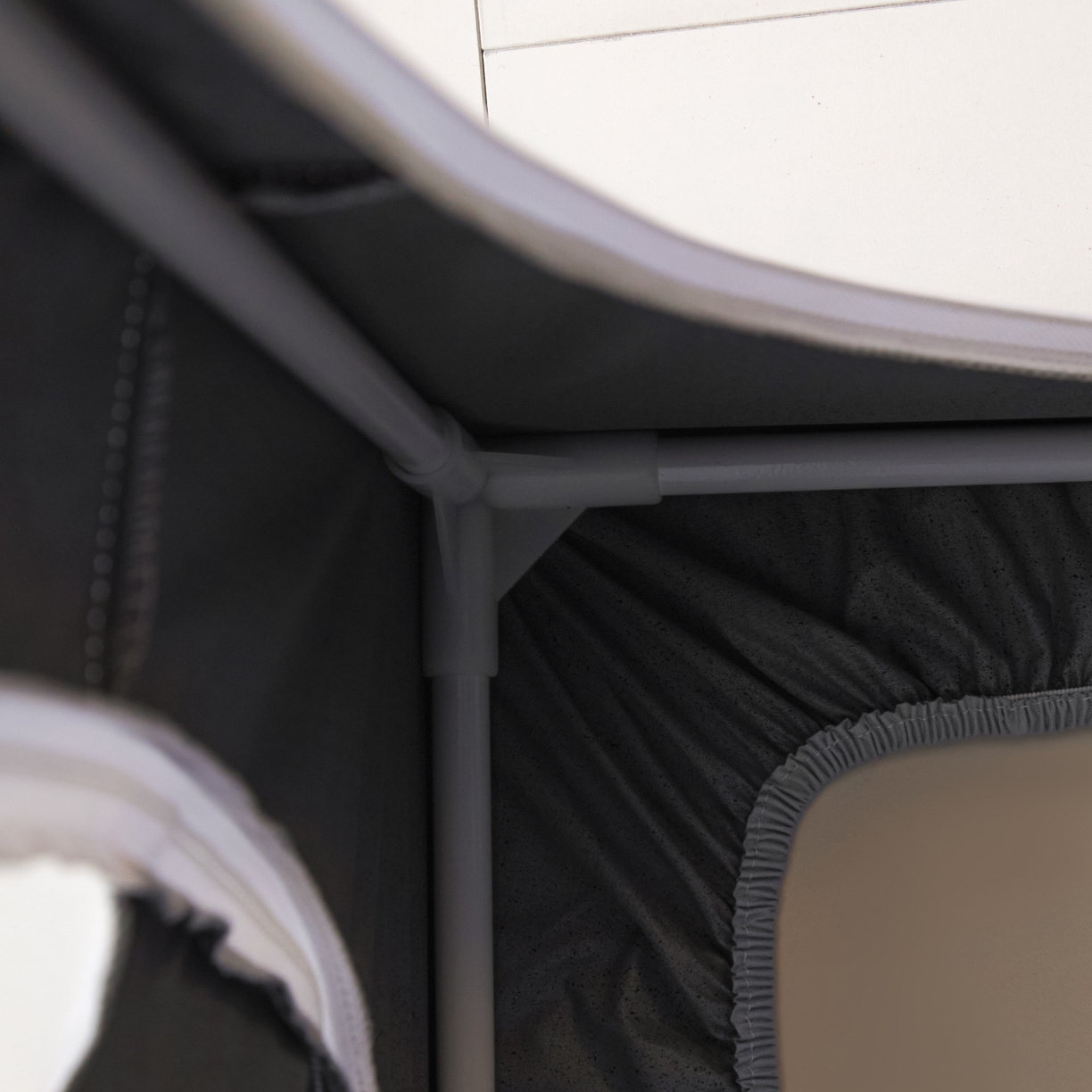 91家纺网 家纺一手货源 找家纺 爱上家居 2025新款学生蚊帐花边款 灰色