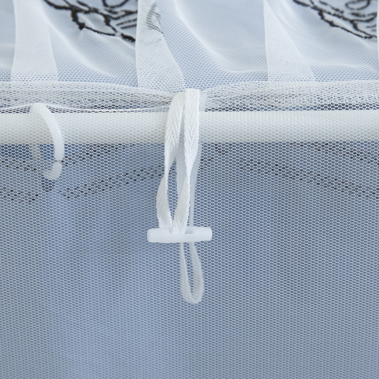 91家纺网 家纺一手货源 找家纺 爱上家居 2025新款学生蚊帐花边款 蓝色