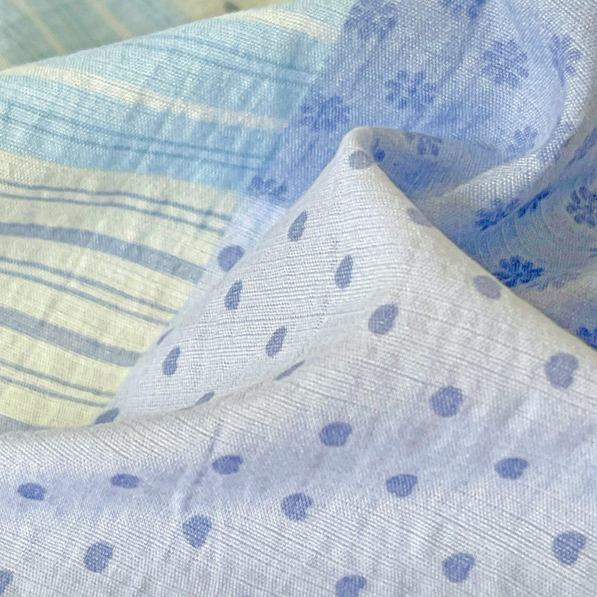 91家纺网 家纺一手货源 找家纺 娜娜 2025新款云感双层纱四件套 格蓝絮语