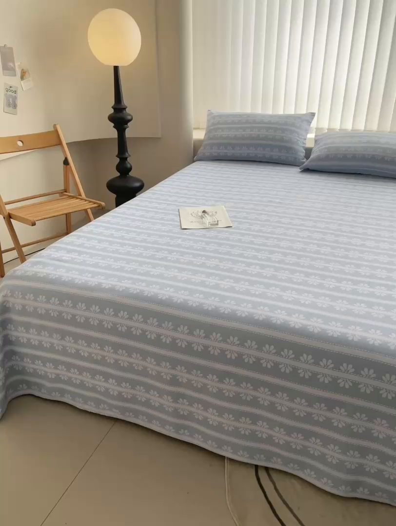 91家纺网 家纺一手货源 找家纺 金泰莱2025新款工艺款老粗布床单(量大从优) 小时光