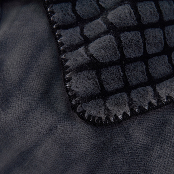 91家纺网 家纺一手货源 找家纺 （总）馨米莱家纺2025新款提花兔毛复合毯