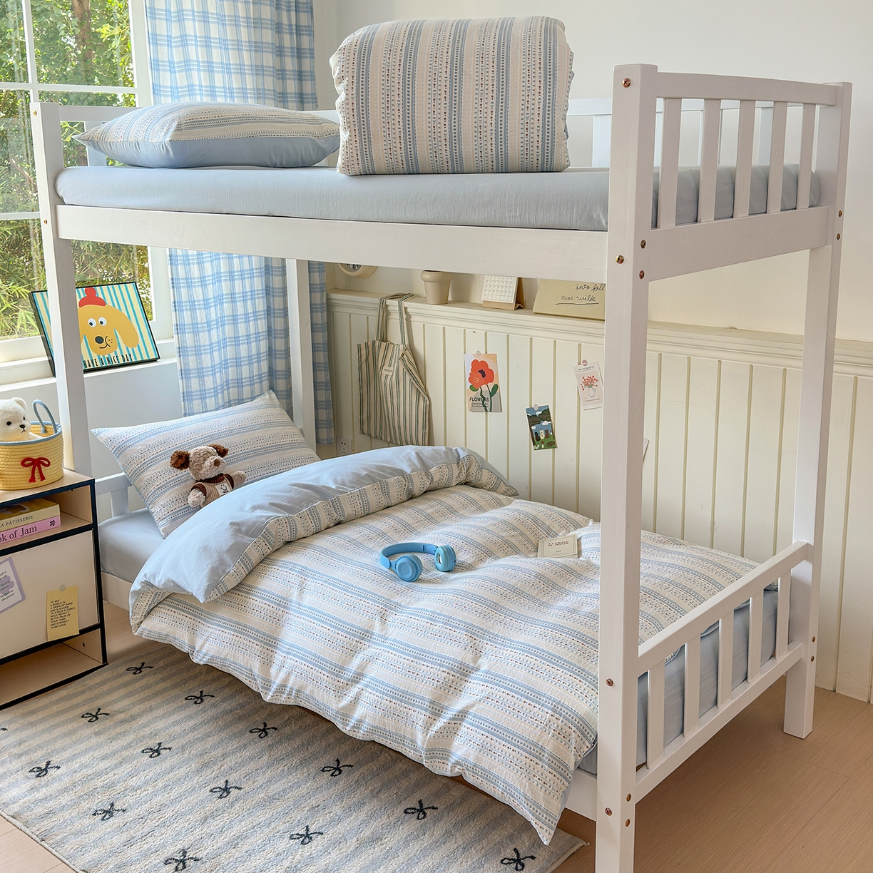 91家纺网 家纺一手货源 找家纺 沐芷 2025 开学季学生宿舍三件套 水洗棉四件套被套床单 海盐拿铁