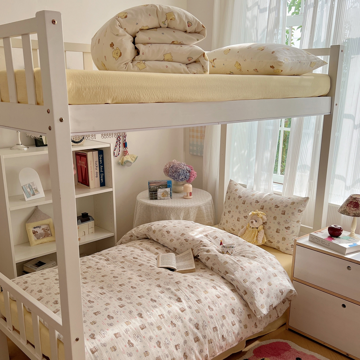 91家纺网 家纺一手货源 找家纺 （总）繁花家居 2025新款木棉爆款学生床三件套四件套跑量款