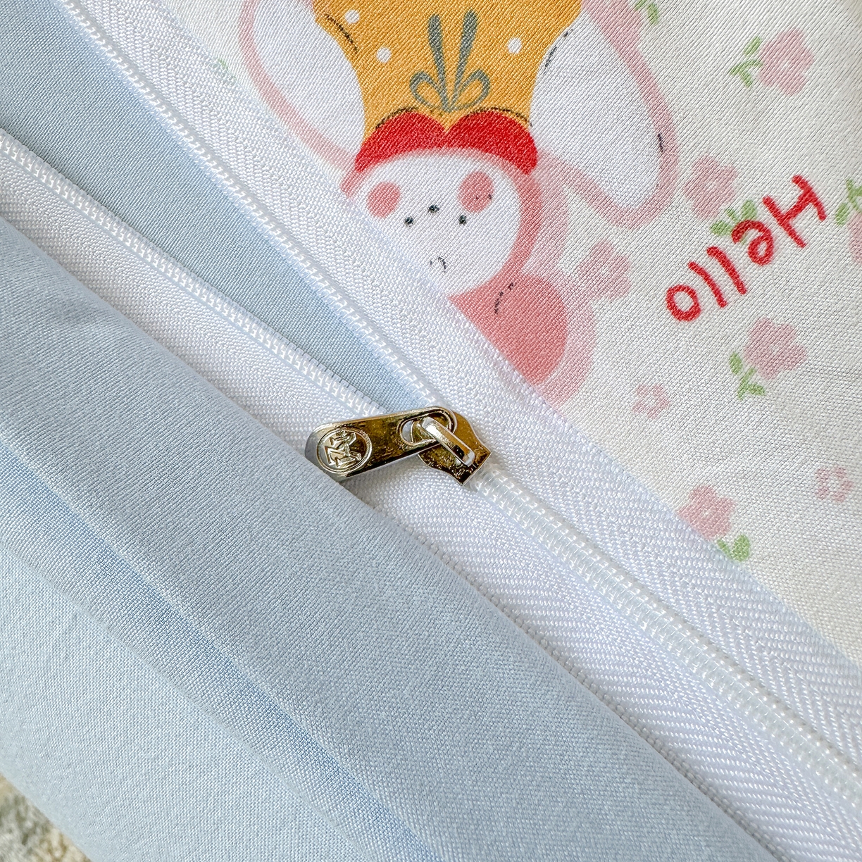 91家纺网 家纺一手货源 找家纺 沐芷 2025 开学季学生宿舍三件套 水洗棉四件套被套床单 甜心派派