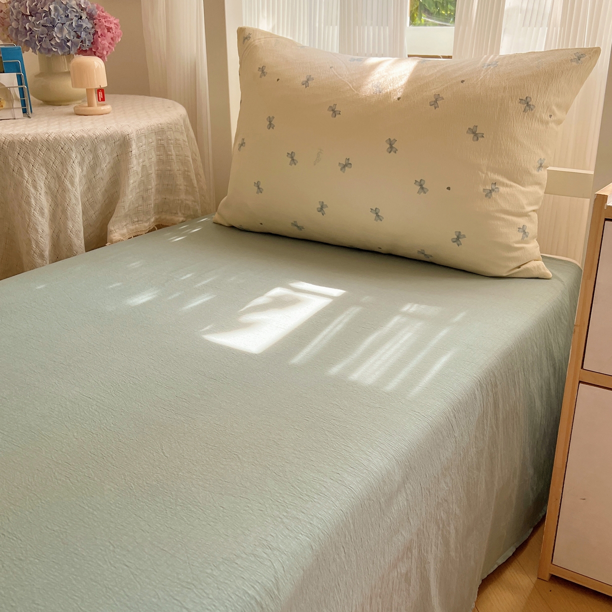 91家纺网 家纺一手货源 找家纺 （总）繁花家居 2025新款木棉爆款学生床三件套四件套跑量款