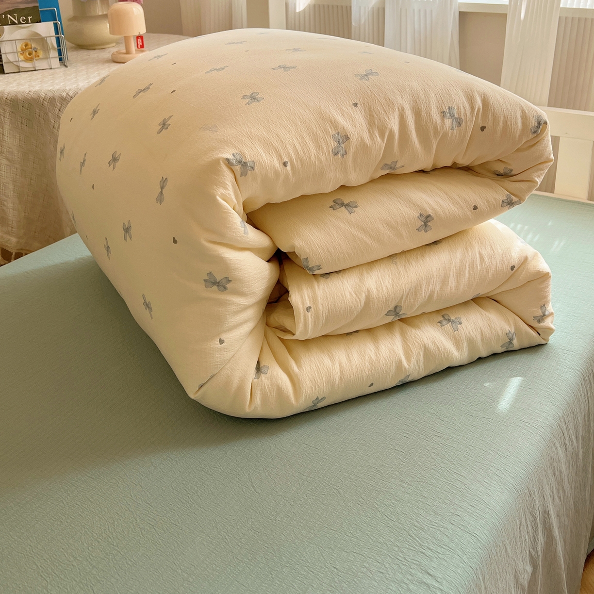 91家纺网 家纺一手货源 找家纺 （总）繁花家居 2025新款木棉爆款学生床三件套四件套跑量款