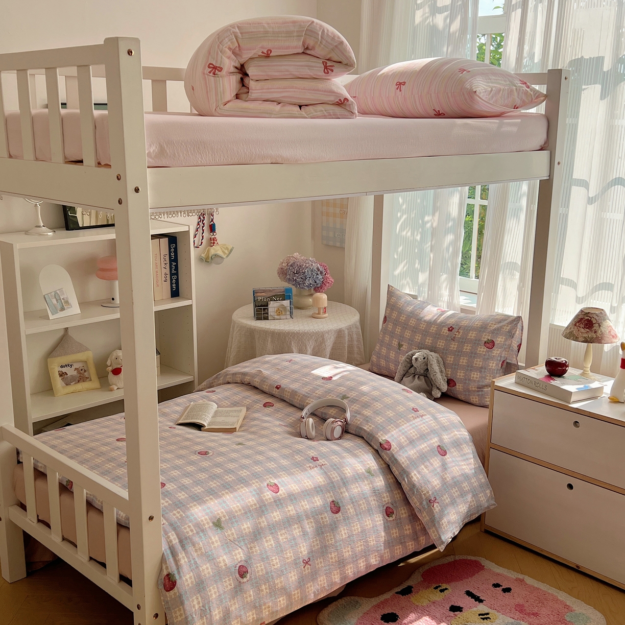 繁花家居 2025新款木棉爆款学生床三件套四件套跑量款 草莓控