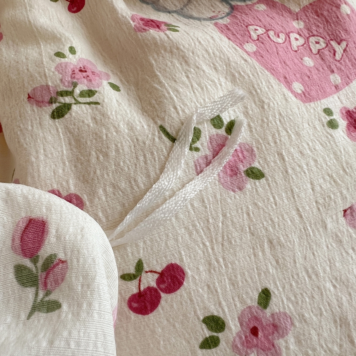 91家纺网 家纺一手货源 找家纺 繁花家居 2025新款木棉爆款学生床三件套四件套跑量款 花花狗