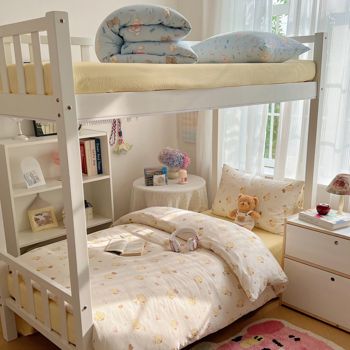 繁花家居 2025新款木棉爆款学生床三件套四件套跑量款 元气布丁