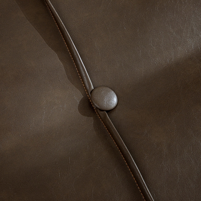 91家纺网 家纺一手货源 找家纺 沐沐家纺2026新款油蜡皮床头靠背 咖色