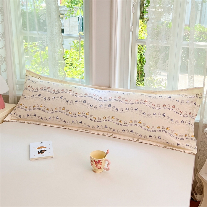 91家纺网 家纺一手货源 找家纺 梦舒羽 2025新款云感双层纱印花双人枕套情侣1.5m枕芯套1.8床枕头 汽车世界