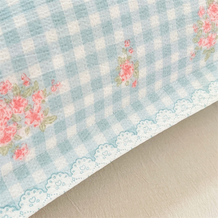 91家纺网 家纺一手货源 找家纺 梦舒羽 2025新款云感双层纱印花双人枕套情侣1.5m枕芯套1.8床枕头 浮生若梦