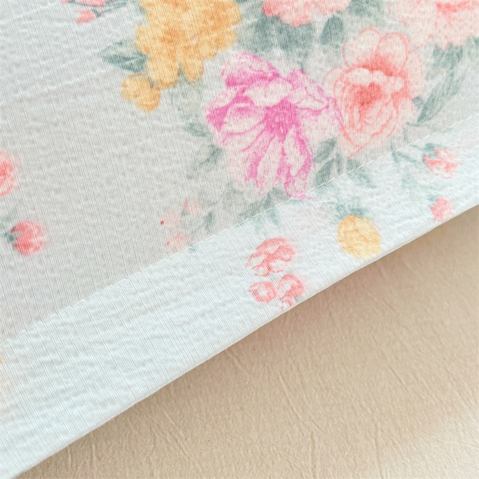 91家纺网 家纺一手货源 找家纺 梦舒羽 2025新款云感双层纱印花双人枕套情侣1.5m枕芯套1.8床枕头 繁花入梦