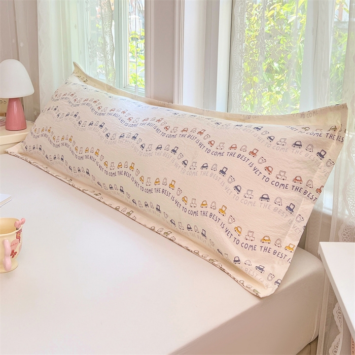 91家纺网 家纺一手货源 找家纺 梦舒羽 2025新款云感双层纱印花双人枕套情侣1.5m枕芯套1.8床枕头 汽车世界