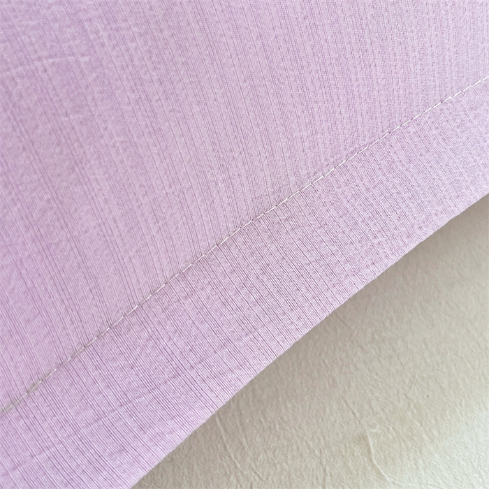 91家纺网 家纺一手货源 找家纺 梦舒羽 2025新款云感双层纱印花双人枕套情侣1.5m枕芯套1.8床枕头 暮山紫